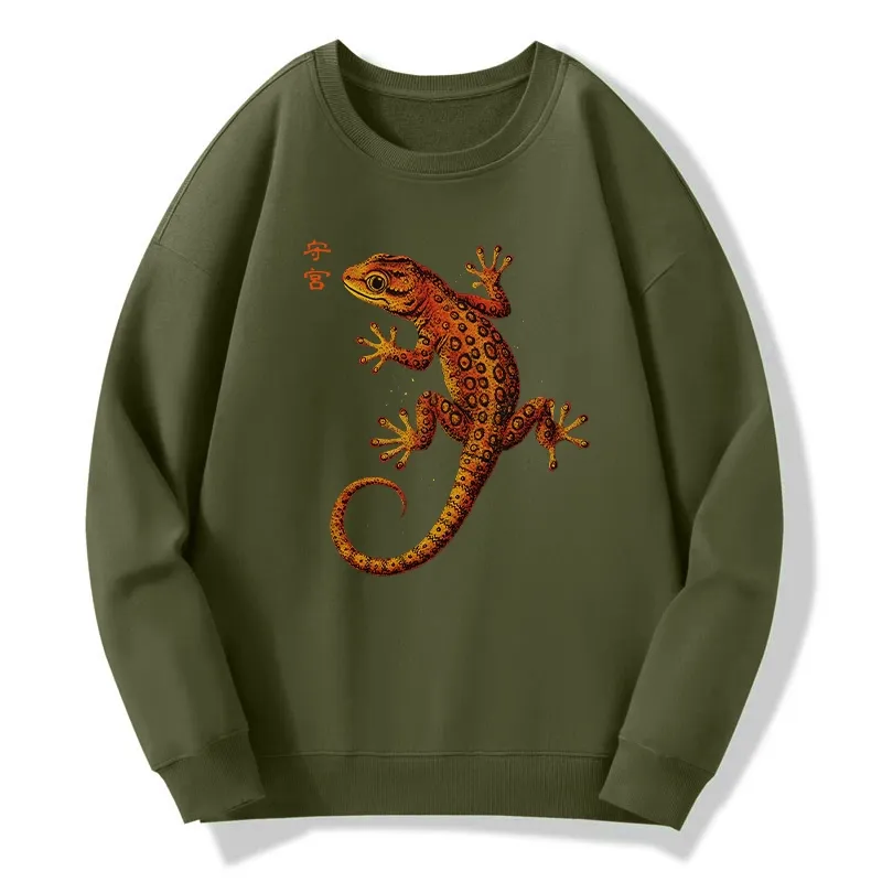 Tokyo-Tiger Retro Gecko Funny Classic Sweatshirt