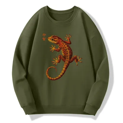 Tokyo-Tiger Retro Gecko Funny Classic Sweatshirt