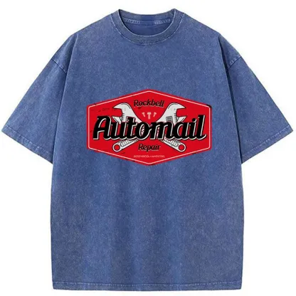 Tokyo-Tiger Rockbell Automail Japanese Washed T-Shirt