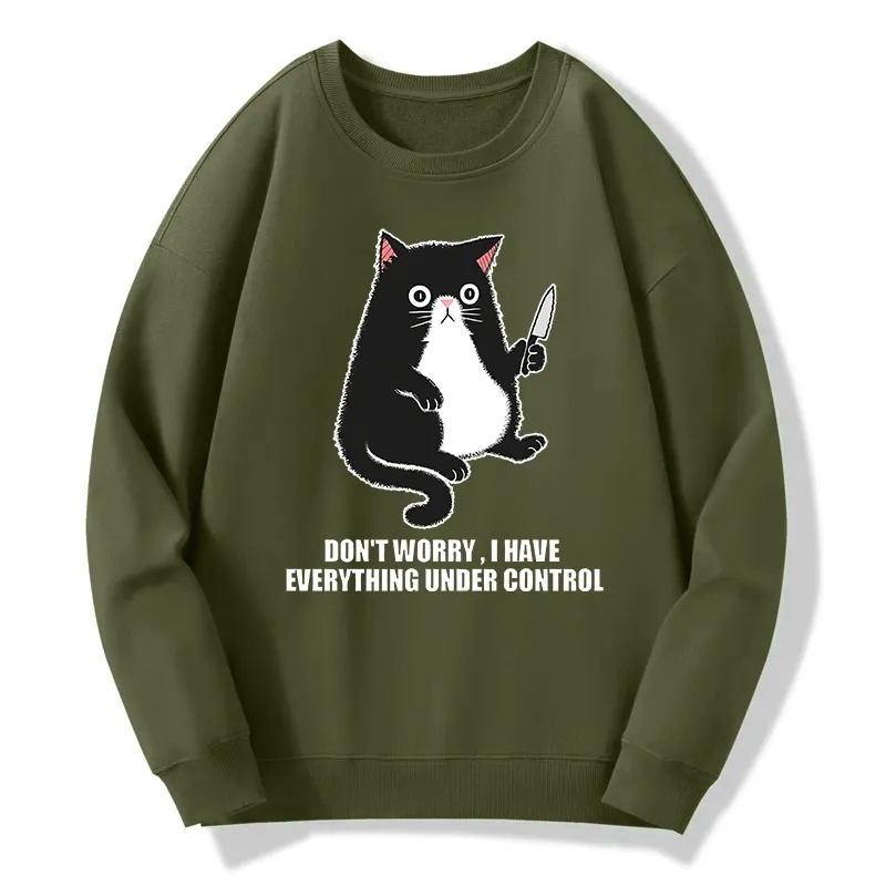 Tokyo-Tiger Cat Said Don't Worry Classic Sweatshirt
