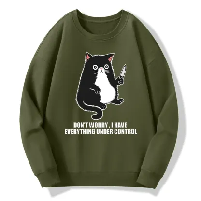 Tokyo-Tiger Cat Said Don't Worry Classic Sweatshirt