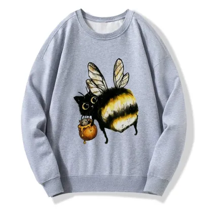 Tokyo-Tiger Cute Catbee Butt Classic Sweatshirt