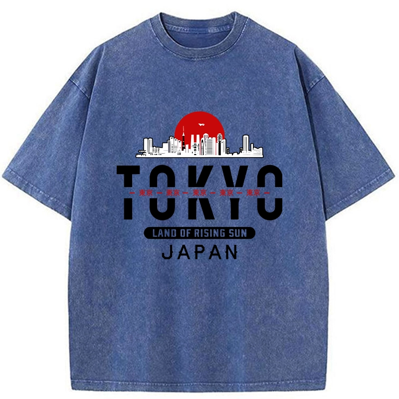 Tokyo-Tiger Tokyo Sunrise Washed T-Shirt