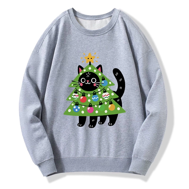 Tokyo-Tiger Christmas Tree Cat Classic Sweatshirt
