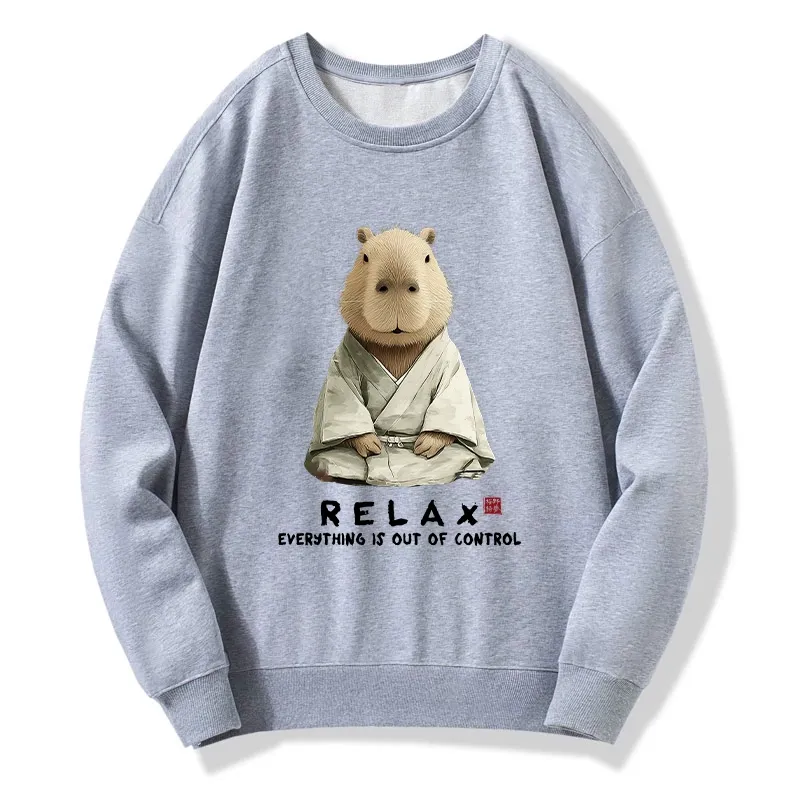 Tokyo-Tiger Zen Capybara：Relax, it's all chaos Classic Sweatshirt