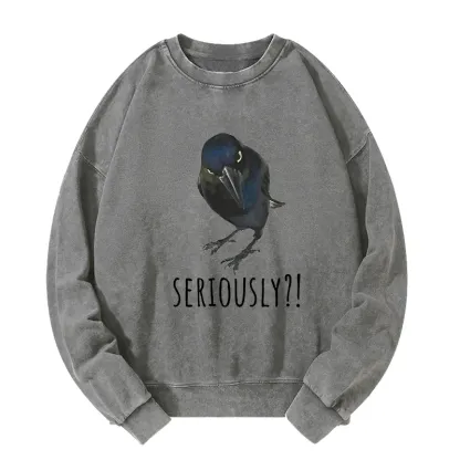 Tokyo-Tiger Raven's Question Washed Sweatshirt