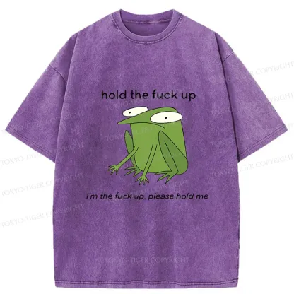 Tokyo-Tiger Please Hug The Frog Washed T-Shirt
