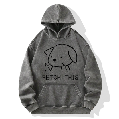 Tokyo-Tiger Fetch This Dog Washed Hoodie