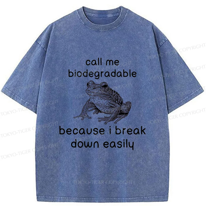 Tokyo-Tiger Biodegradable Frog Washed T-Shirt