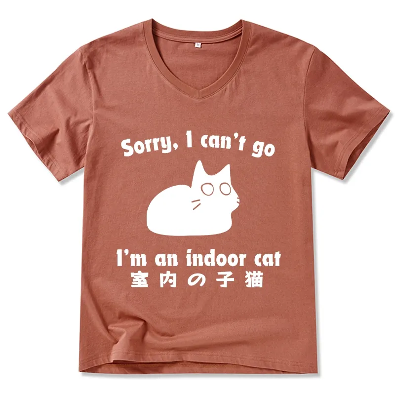 Tokyo-Tiger Indoor Kitten V-Neck Classic T-Shirt