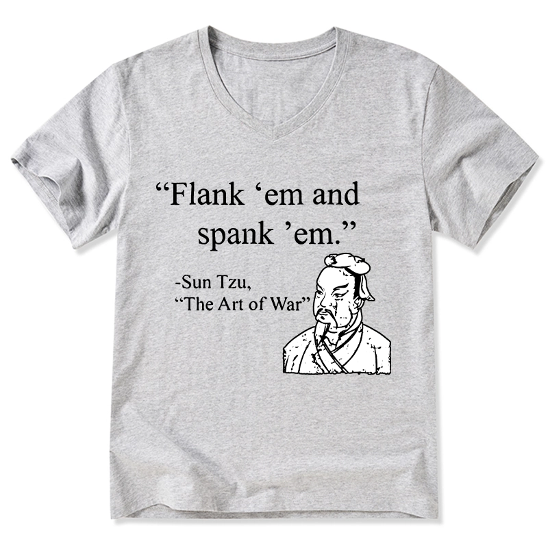 Tokyo-Tiger The Art Of War Funny V-Neck Classic T-Shirt