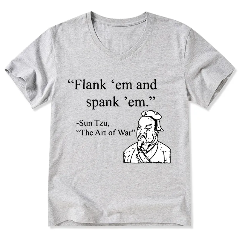 Tokyo-Tiger The Art Of War Funny V-Neck Classic T-Shirt