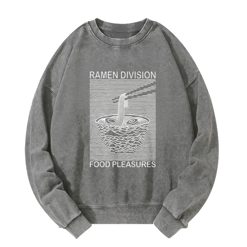 Tokyo-Tiger Ramen Division Food Pleasures Washed Sweatshirt