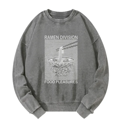Tokyo-Tiger Ramen Division Food Pleasures Washed Sweatshirt