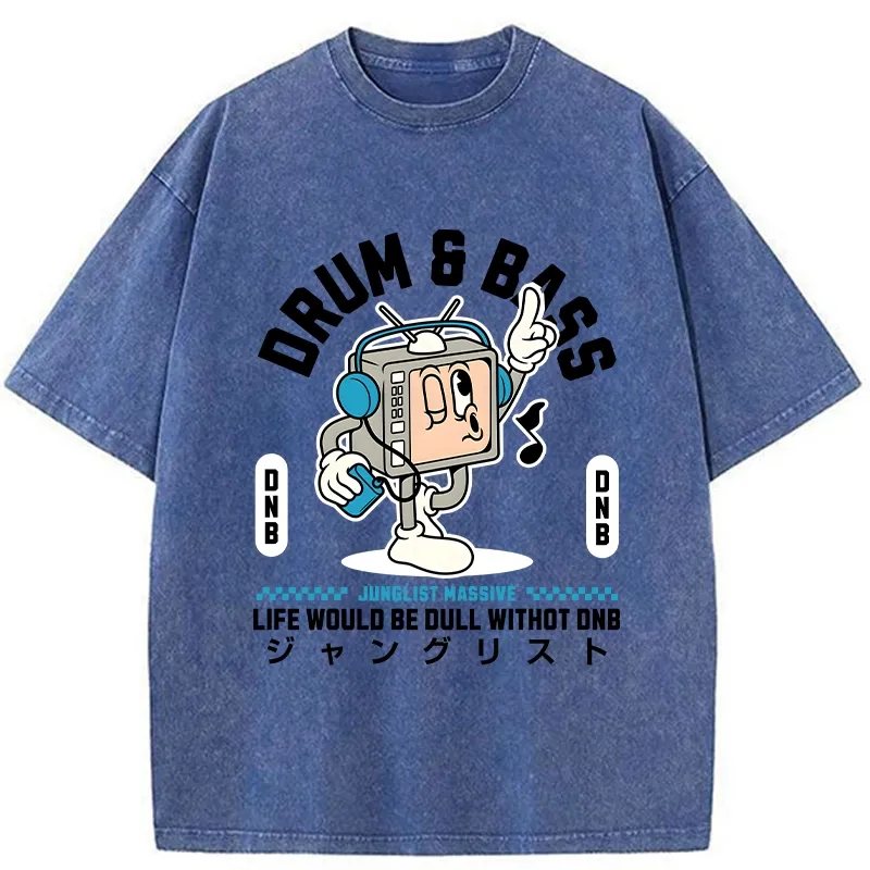 Tokyo-Tiger Life Would Be Dull Without DNB Washed T-Shirt