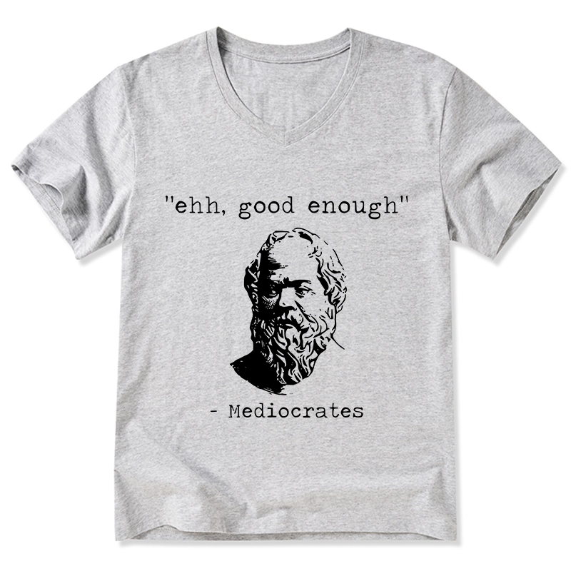 Tokyo-Tiger Mediocrates Meme V-Neck Classic T-Shirt