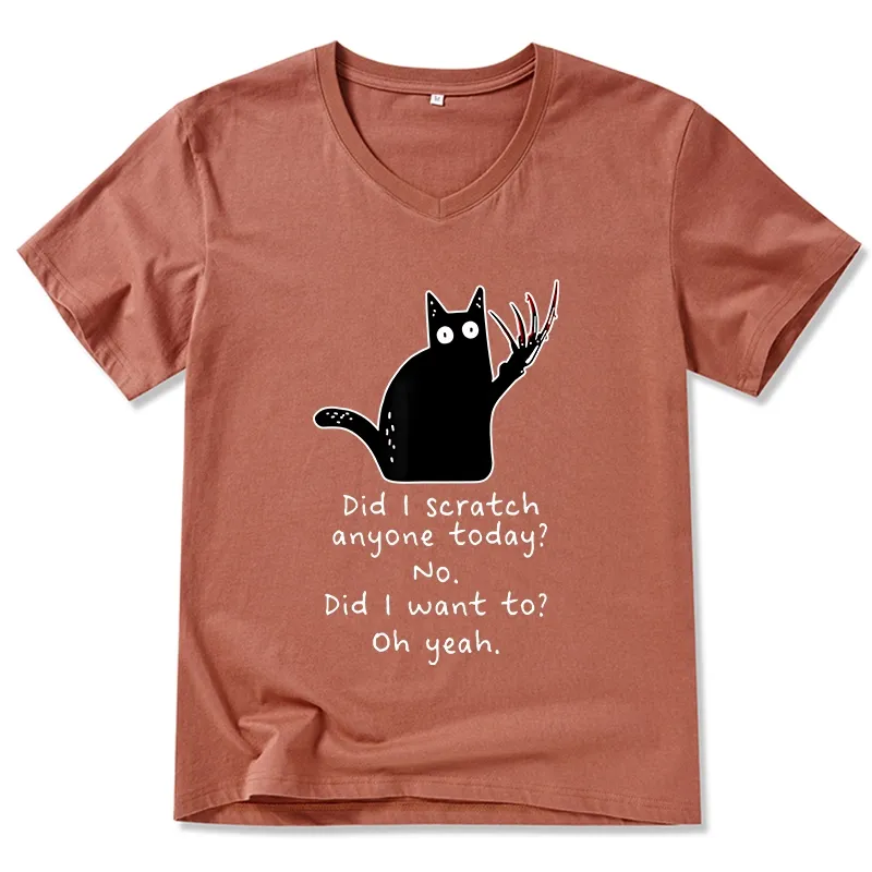 Tokyo-Tiger Cats With Sharp Claws V-Neck Classic T-Shirt