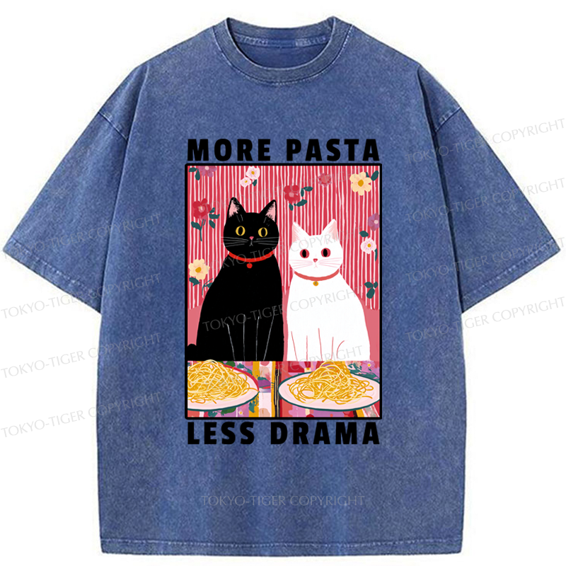 Tokyo-Tiger Love And Spaghetti Washed T-Shirt