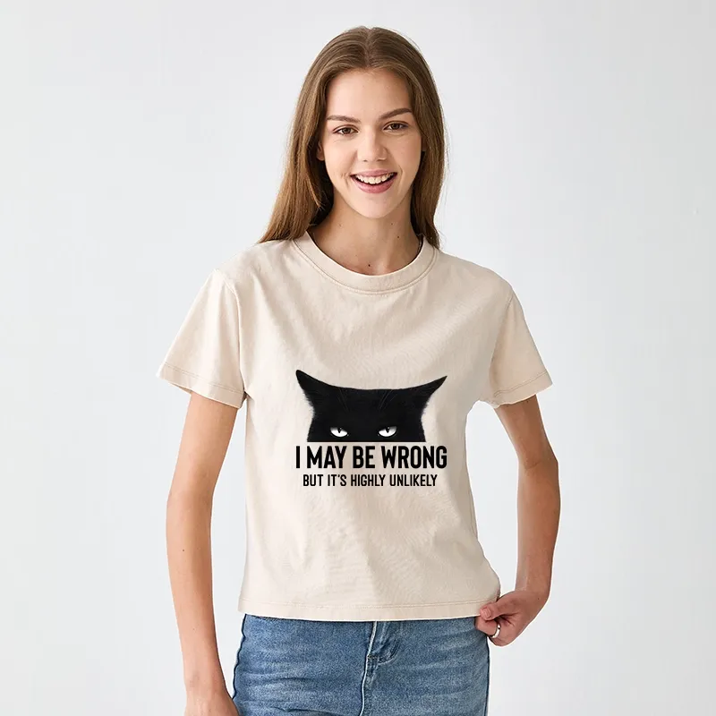 Tokyo-Tiger Cat Can Do No Wrong Women's Washed T-shirt