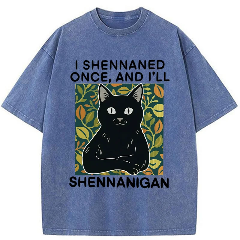 Tokyo-Tiger The Lying Cat Washed T-Shirt