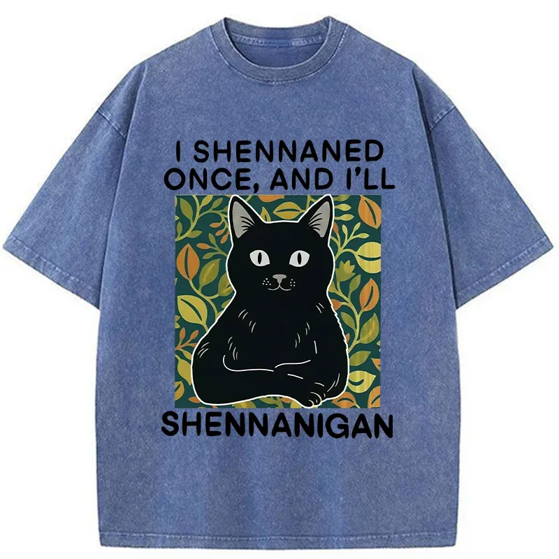 Tokyo-Tiger The Lying Cat Washed T-Shirt