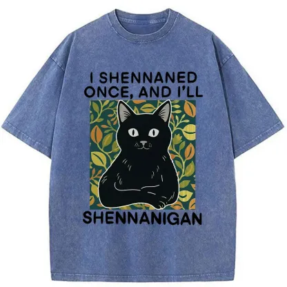 Tokyo-Tiger The Lying Cat Washed T-Shirt