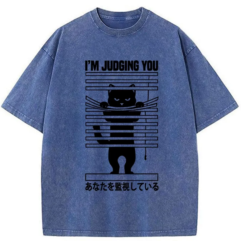 Tokyo-Tiger I'm Judging You Washed T-Shirt Sale
