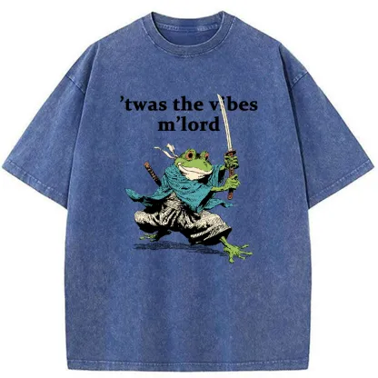 Tokyo-Tiger The Frog Samurai Washed T-Shirt