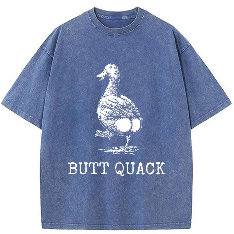 Tokyo-Tiger Butt Crack Funny Washed T-Shirt