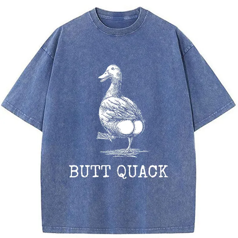 Tokyo-Tiger Butt Crack Funny Washed T-Shirt