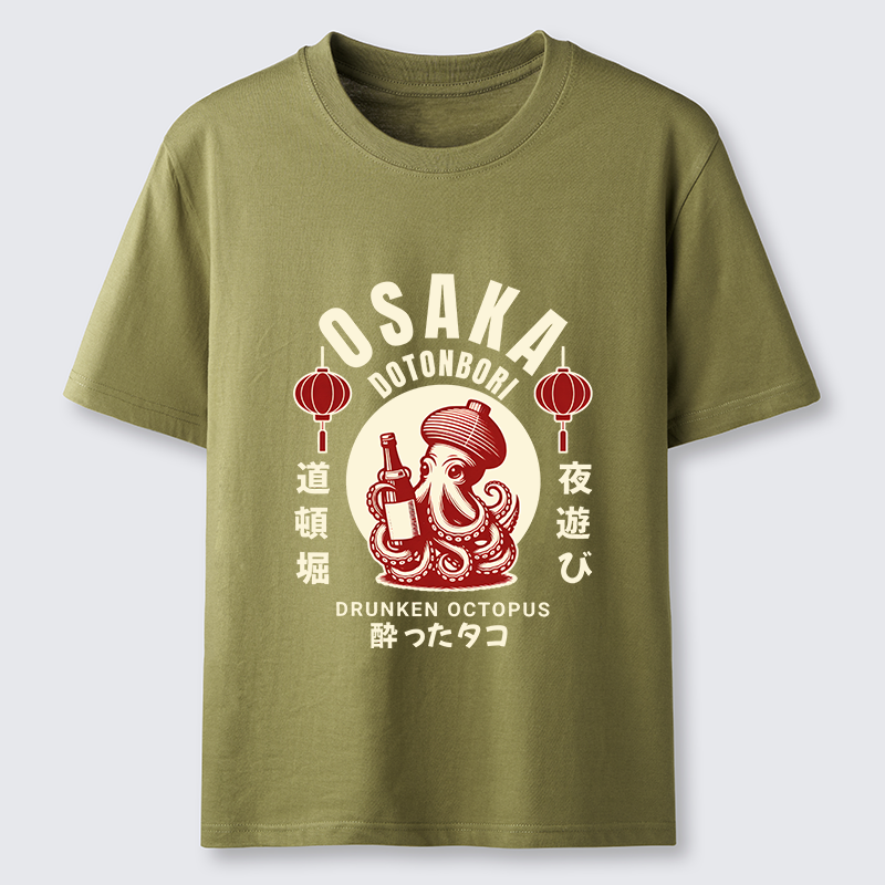 Tokyo-Tiger Retro Osaka Octopus Classic T-Shirt