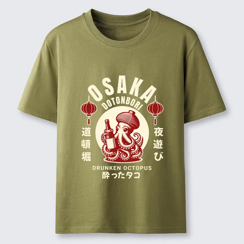 Tokyo-Tiger Retro Osaka Octopus Classic T-Shirt