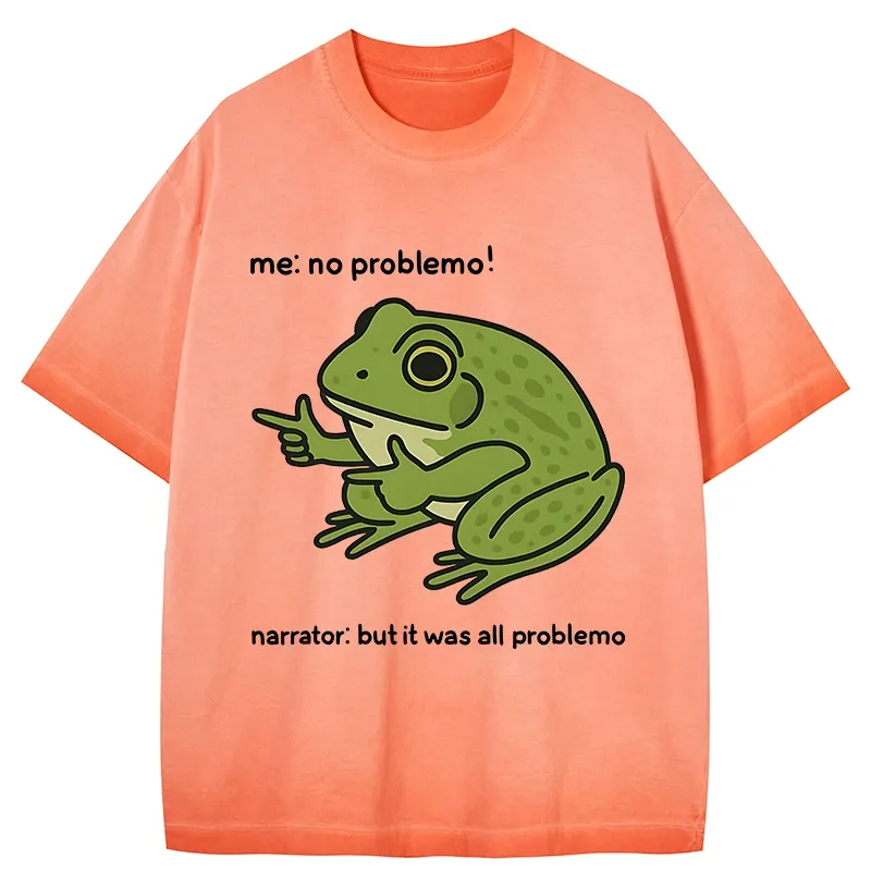 Tokyo-Tiger Stupid Frog Meme Gradient Washed T-Shirt