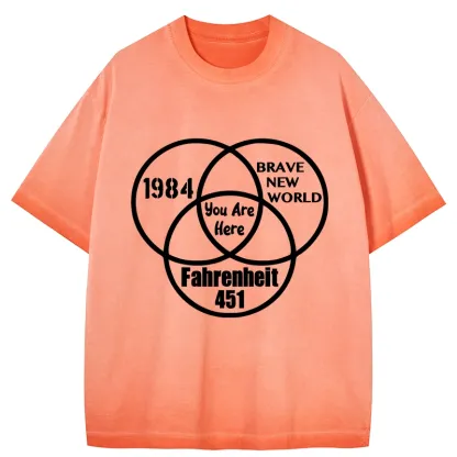 Tokyo-Tiger Multidimensional Thinking And Rebellion Gradient Washed T-Shirt