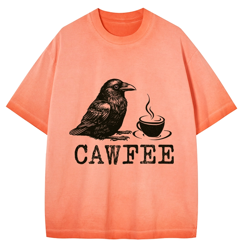 Tokyo-Tiger Cawfee Funny Japan Meme Gradient Washed T-Shirt