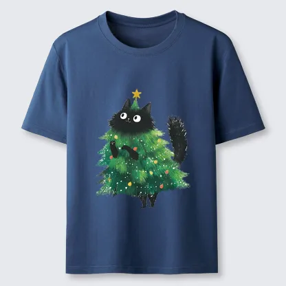Tokyo-Tiger Christmas Tree Cat Japan Classic T-Shirt