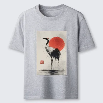Tokyo-Tiger Retro Japanese Red-crowned Crane Classic T-Shirt