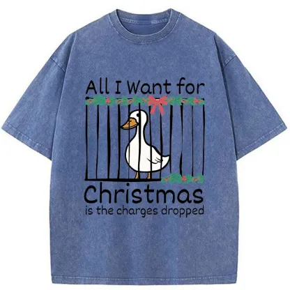 Tokyo-Tiger Christmas Stupid Goose Washed T-Shirt