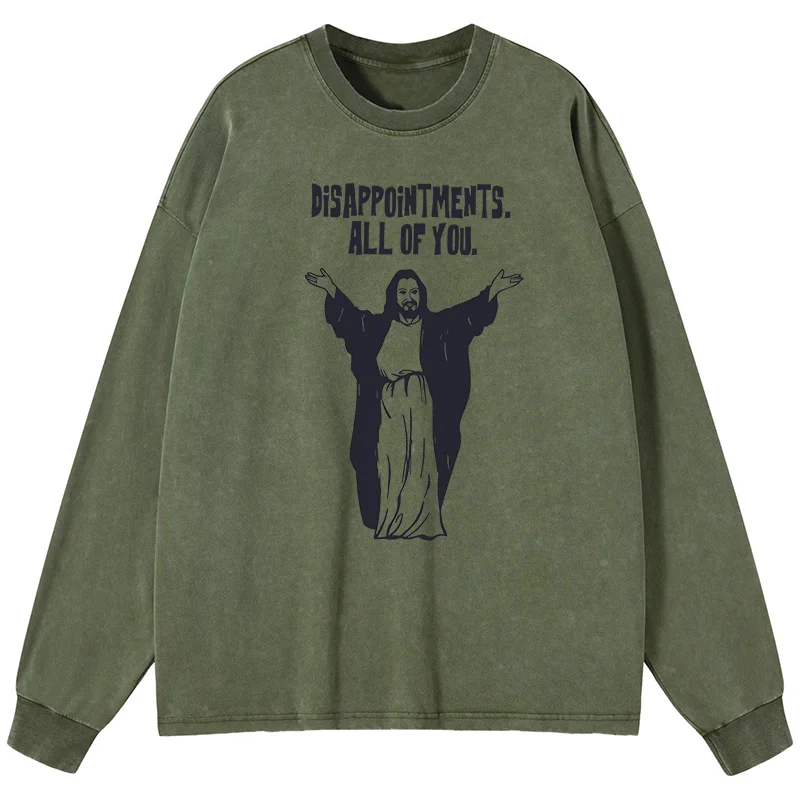 Tokyo-Tiger God Gives Disappointment Washed Long Sleeve T-Shirt