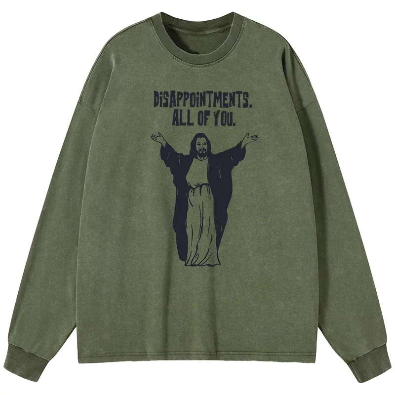 Tokyo-Tiger God Gives Disappointment Washed Long Sleeve T-Shirt