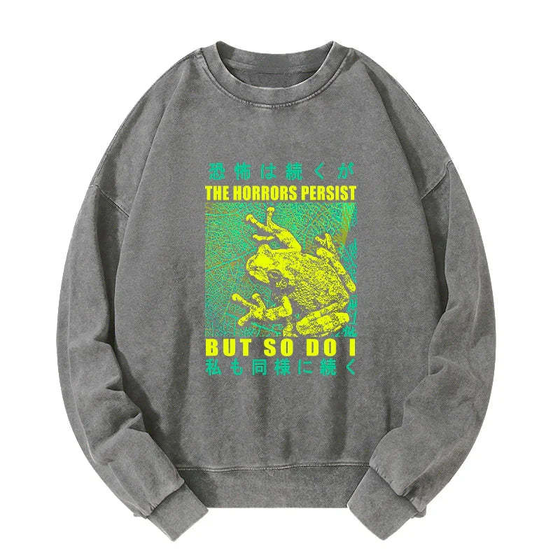 Tokyo-Tiger The Horrors Persist Forg Washed Sweatshirt