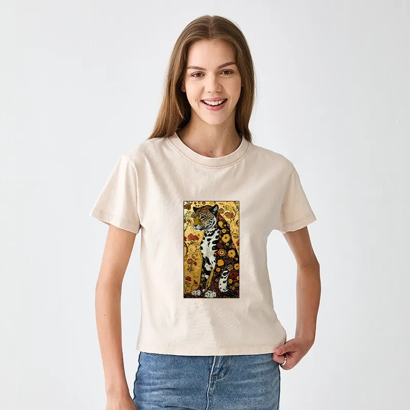 Tokyo-Tiger Magnificent Leopard Women's Washed T-shirt