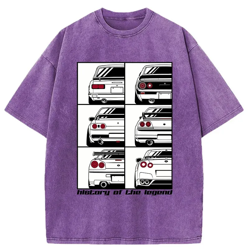 Tokyo-Tiger A Legendary Cars Washed T-Shirt