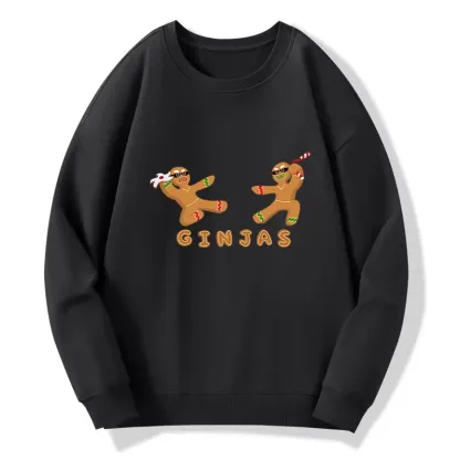 Tokyo-Tiger Gingerbread Ninja Classic Sweatshirt