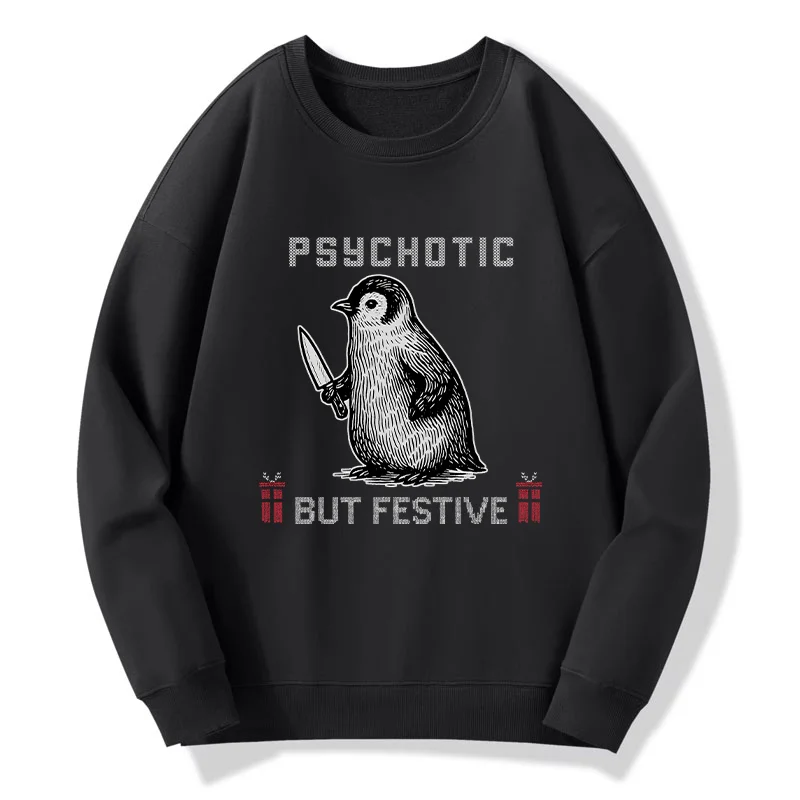 Tokyo-Tiger Overstimulated but Festive Christmas Classic Sweatshirt