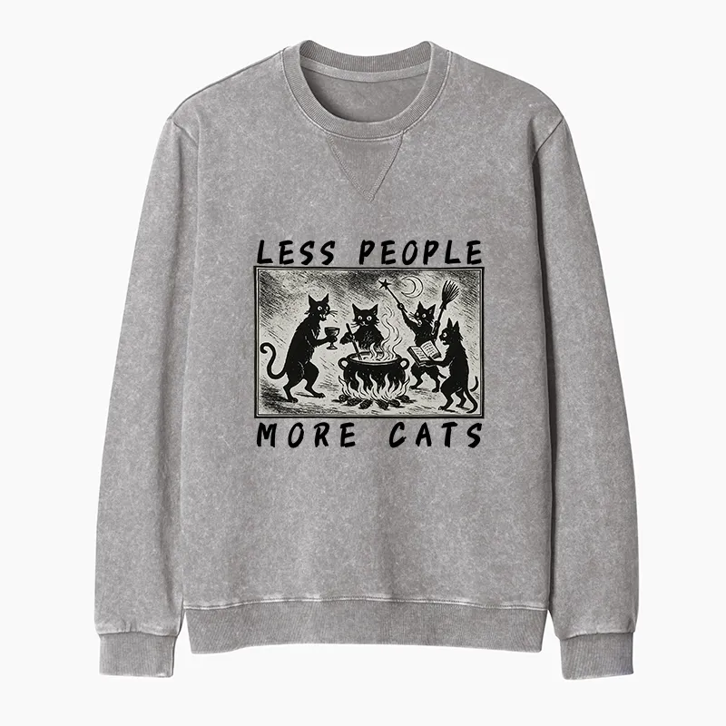 Tokyo-Tiger Cat Sacrifice Ceremony Washed Terry Sweatshirt