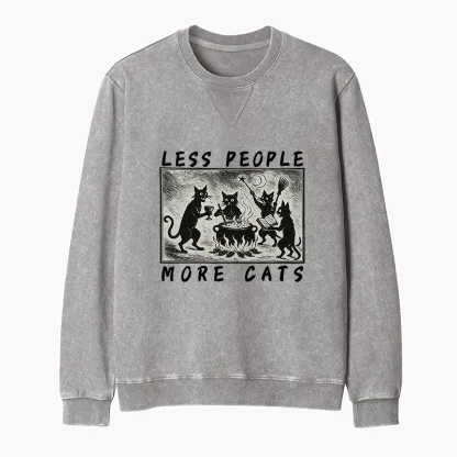 Tokyo-Tiger Cat Sacrifice Ceremony Washed Terry Sweatshirt