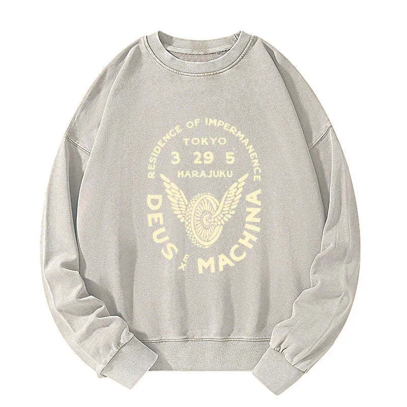 Tokyo-Tiger Deus Ex Machina Tokyo Washed Sweatshirt