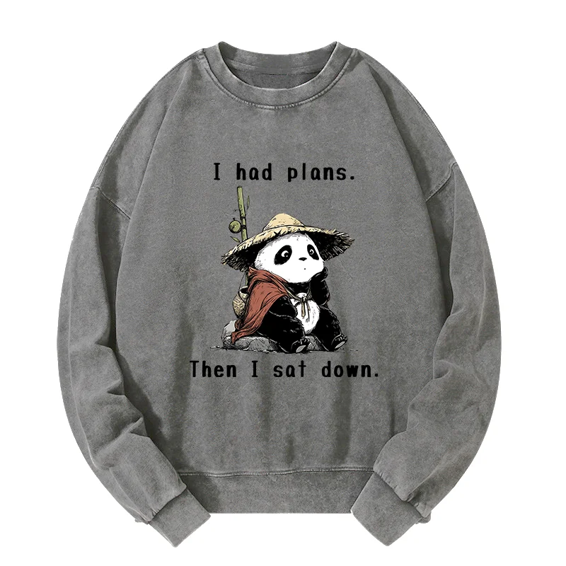 Tokyo-Tiger The Maybe Later Panda Washed Sweatshirt