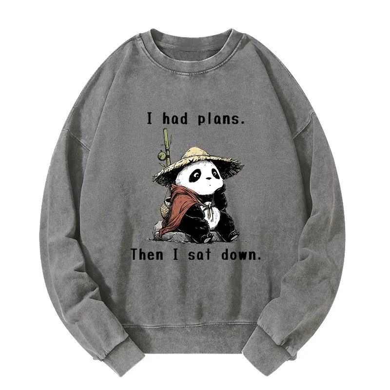 Tokyo-Tiger The Maybe Later Panda Washed Sweatshirt